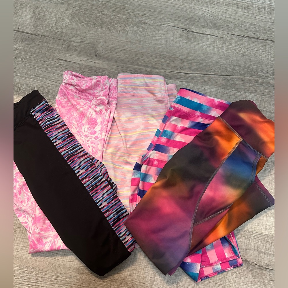 Lot of 5 Girls Athletic Pants/Leggings
